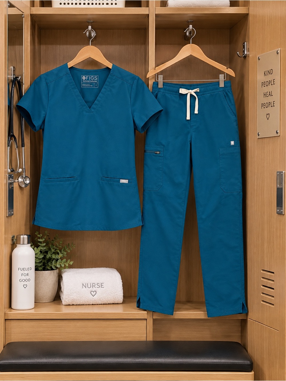 FIGS Deep Reef Matching Scrub Set
Size Small Casma Top / Yola Bottoms